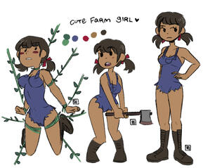 Cute Farm Girl