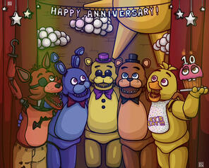 FNAF Anniversary Drawing FNAF Anniversary Drawing